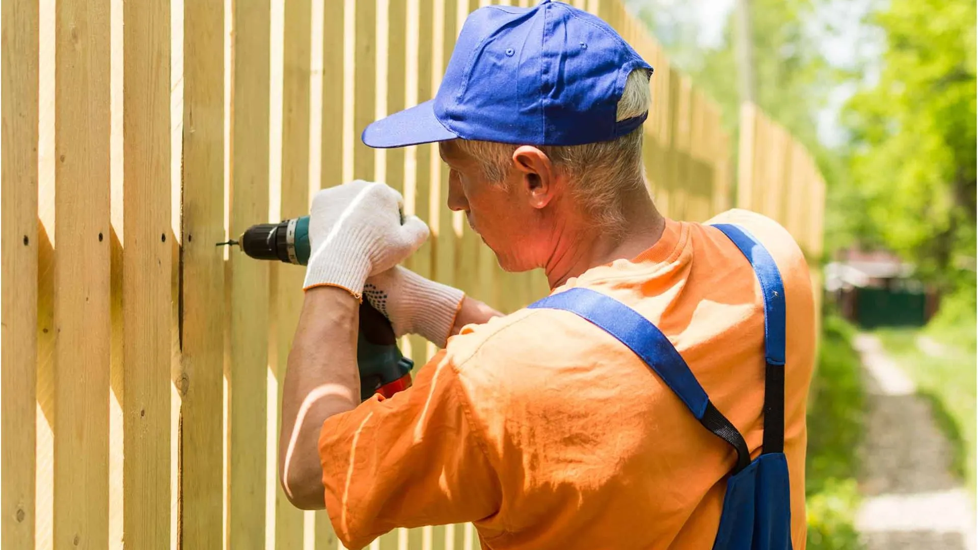 A wood fence
