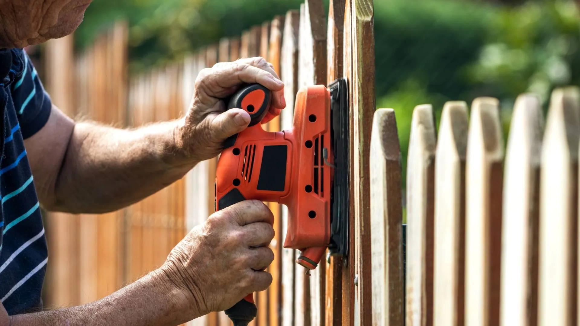A wood fence